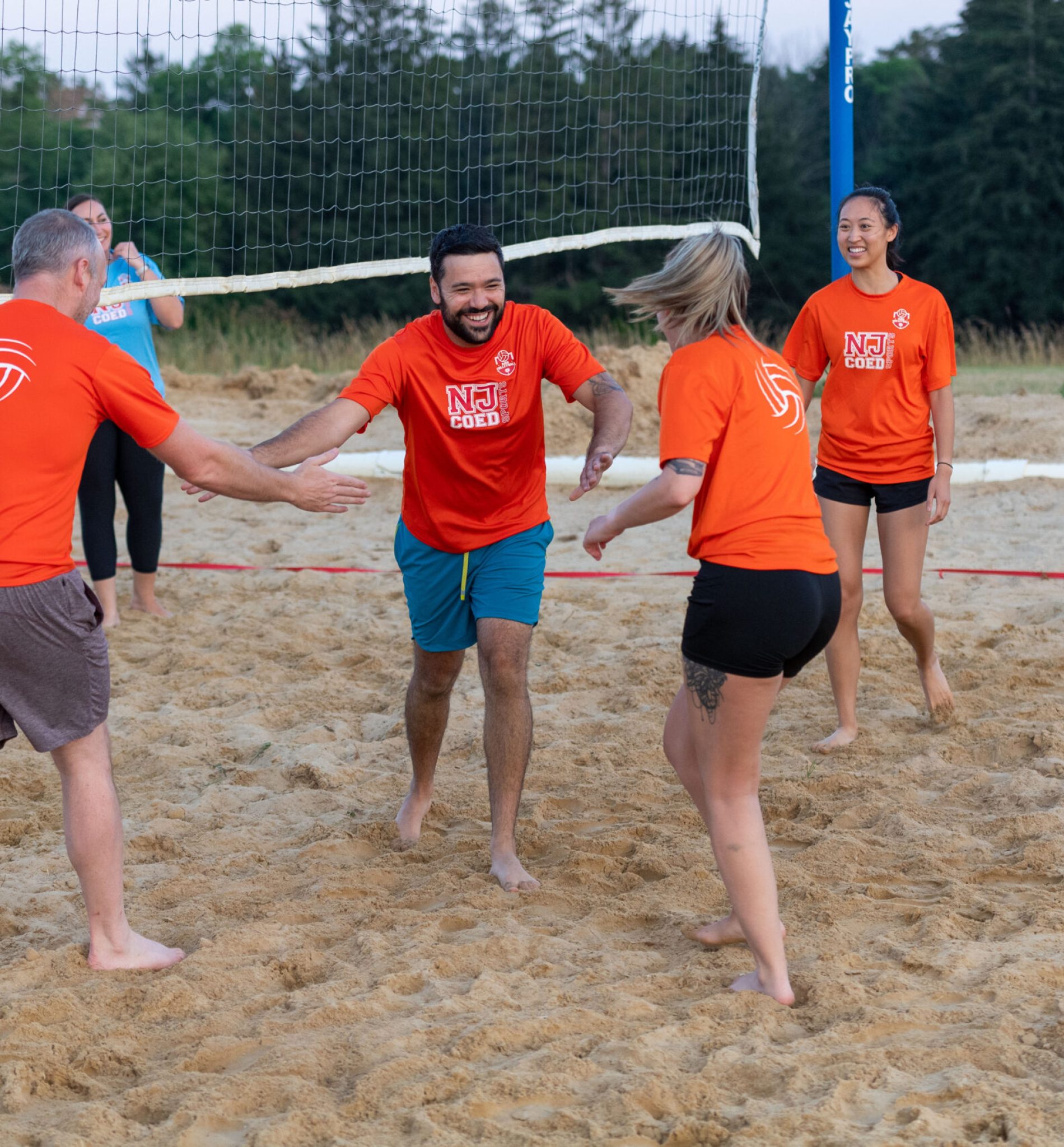 sand volleyball, nj coed sports, volleyball, morristown, sports for adults, beach volleyball, nj volleyball