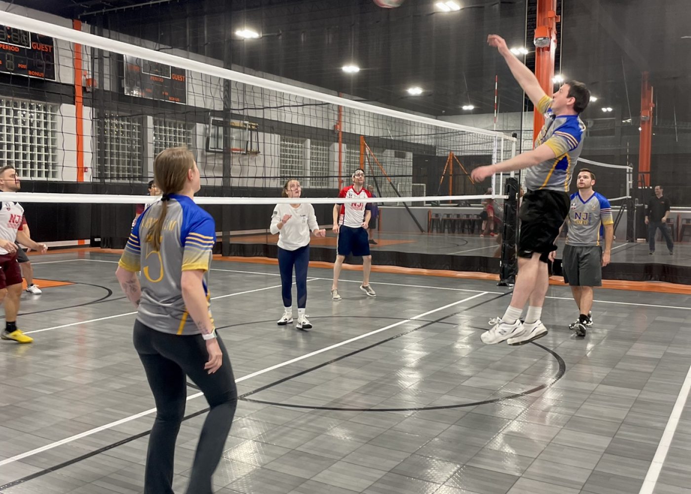 nj coed sports volleyball, adult volleyball, nj volleyball, volleyball near me,